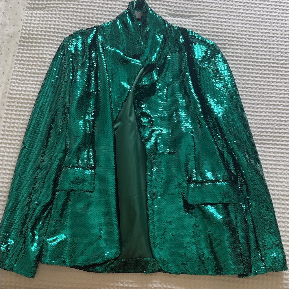Forever 21 Green Sequin Jacket